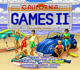 California Games II Title Screen